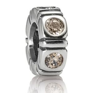 Pandora Trinity Champagne CZ Spacer Sterling Silver Champagne CZ 790368CCZ